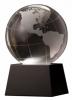 Black Pedestal Globe Crystal