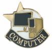 Computer Achievement Chenille Pin