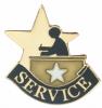 Service Achievement Chenille Pin