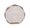 Clear with Gold Bottom Octagon Acrylic Award