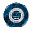 Blue Marble Octagon Acrylic Award