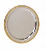 Gold Rim Silver Plated Tray